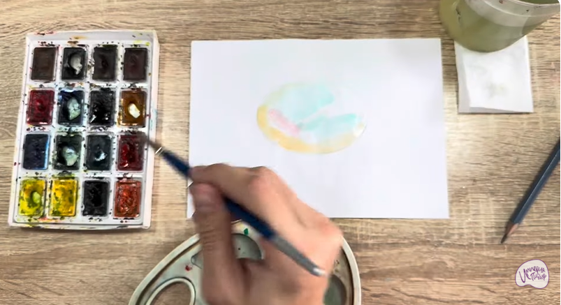 Рисуем Камень опал