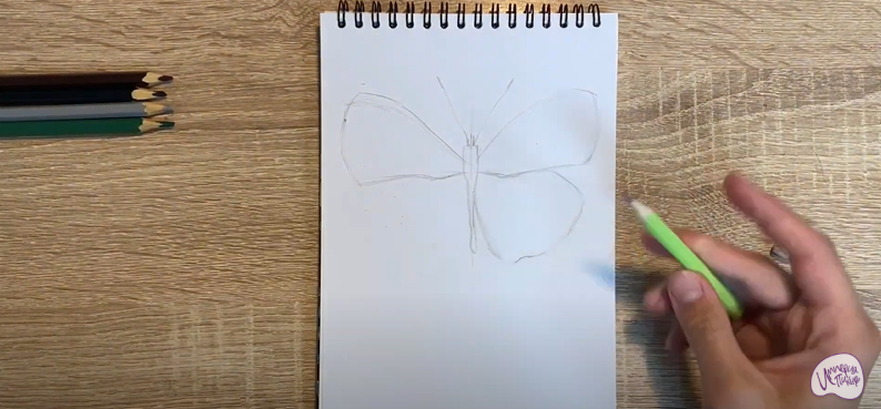 Рисуем Пеструшка Сапфо