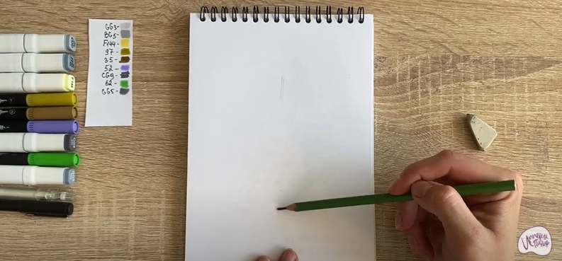 Рисуем Рулетики из баклажанов