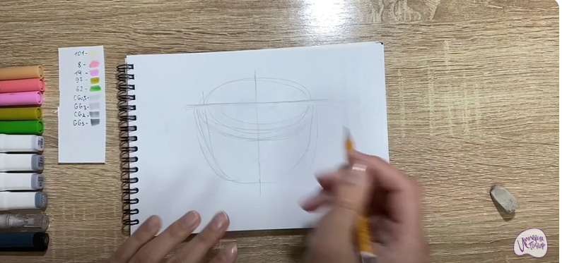 Рисуем Окрошка