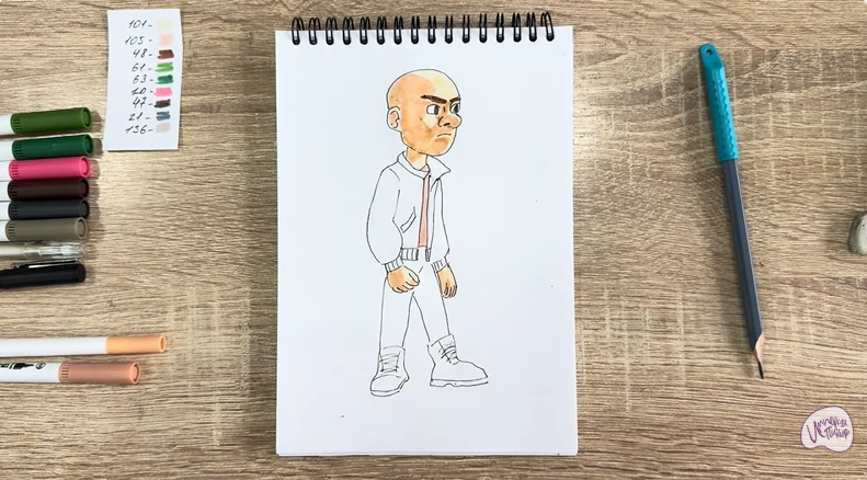 Рисуем Вик из "Побег из будущего"