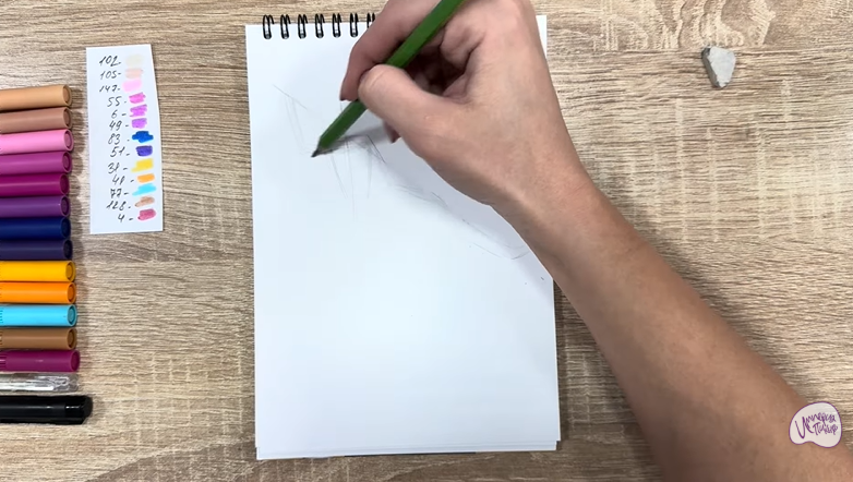 Рисуем Мира из "Кейпоп-охотницы на демонов"