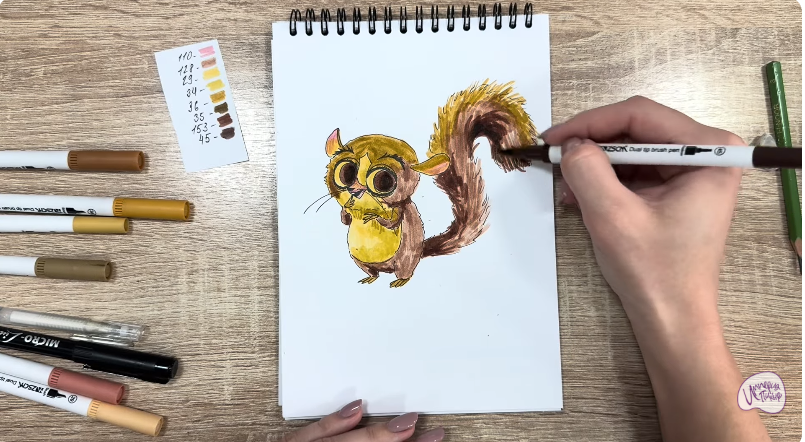 Рисуем Морт из "Мадагаскар"