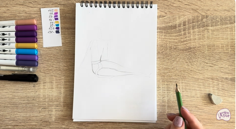 Рисуем Шамаханская Царица из "Три богатыря"