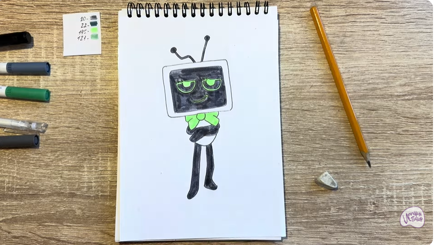 Рисуем Ви из "Мир Денди"