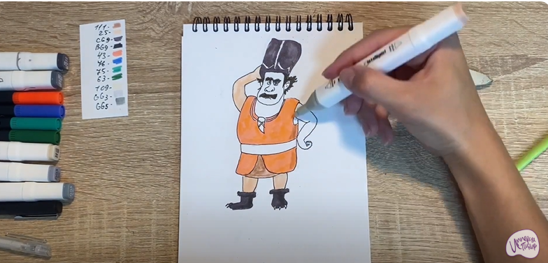 Рисуем Утёс из мультфильма "Маракуда"