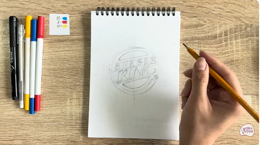 Рисуем Лого "BURGER KING"