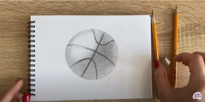 Рисуем Баскетбольный мяч