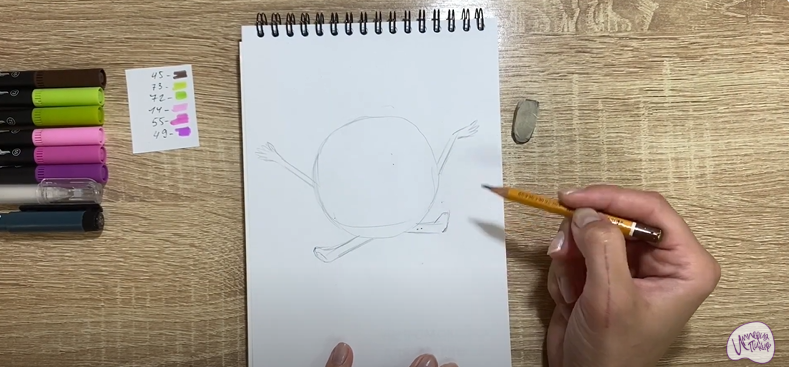 Рисуем Бублик из "Геройчики"