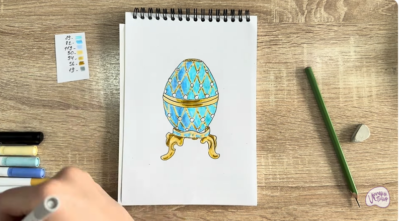 Рисуем Яйцо Фаберже
