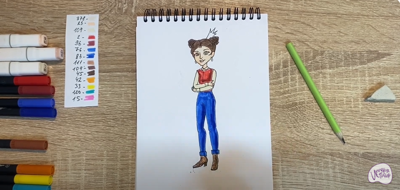 Рисуем Даша из "Царевны"