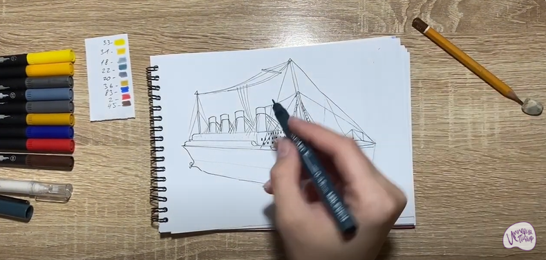 Рисуем Титаник