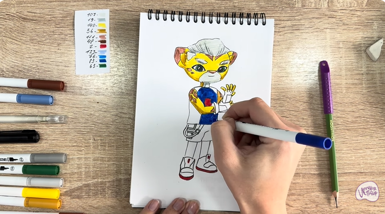 Рисуем Стар Нави из "Джи-Джи Бонд"