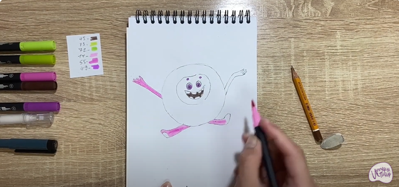 Рисуем Бублик из "Геройчики"