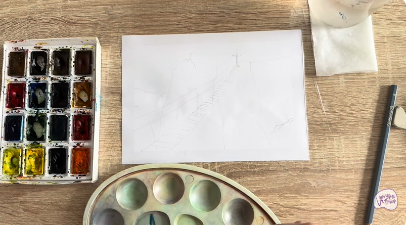 Рисуем Гора Ай-Петри