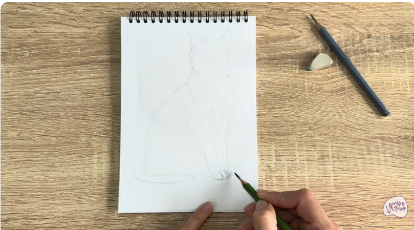 Рисуем Бурманский кот