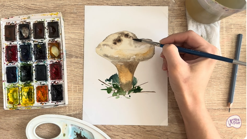 Рисуем Свинушка тонкая