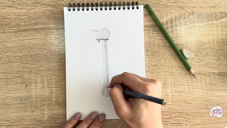 Рисуем Колонка водоразборная