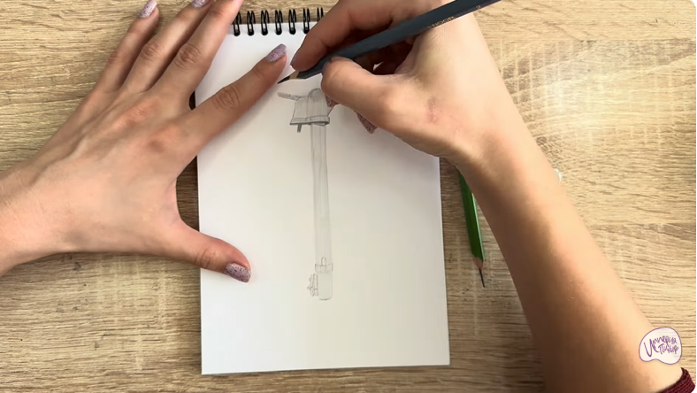 Рисуем Колонка водоразборная