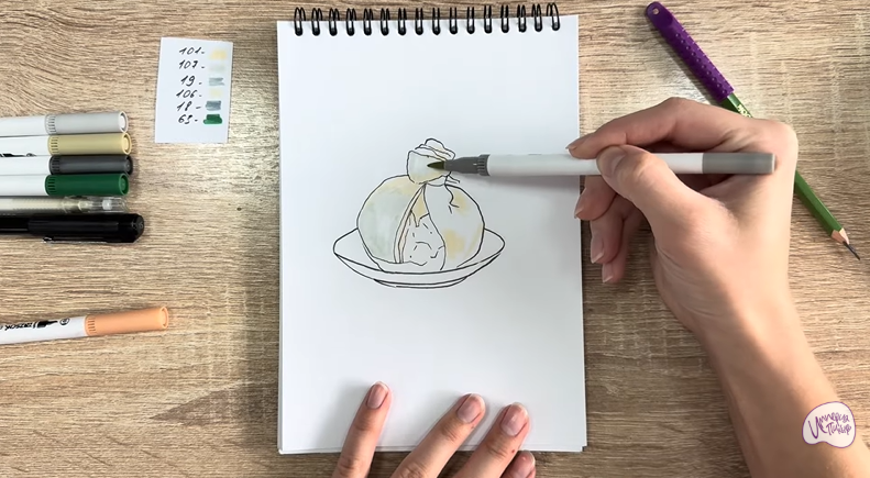 Рисуем Сыр Буратта