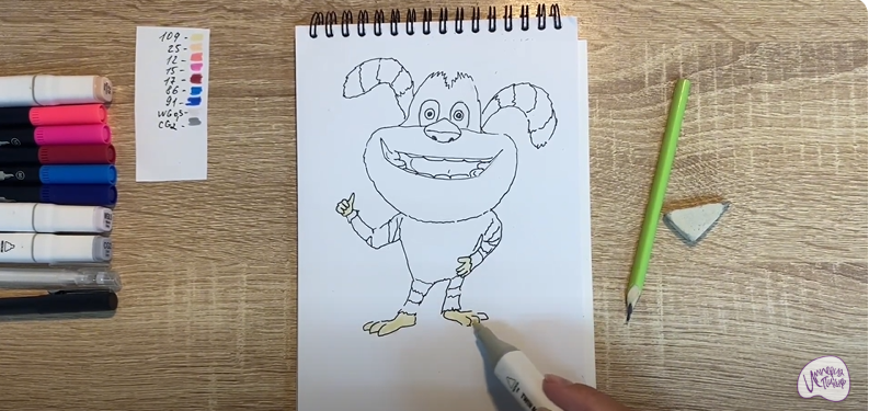 Рисуем Ози из "Финник"