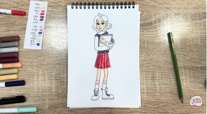 Рисуем Рина Винилион из" Доктор Динозавров"