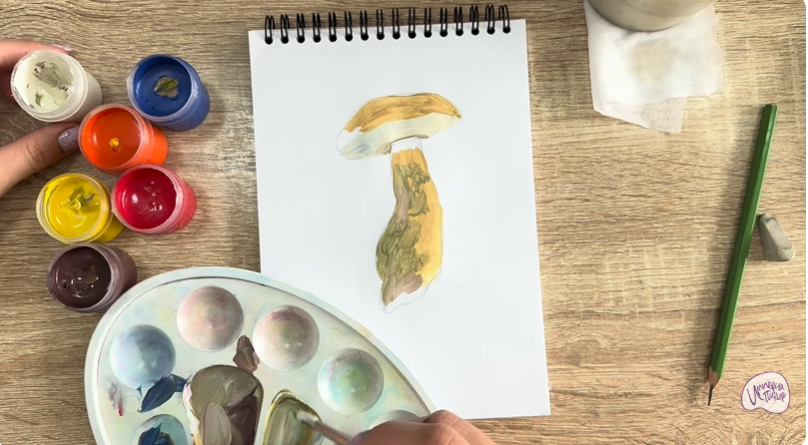 Рисуем Жёлчный гриб