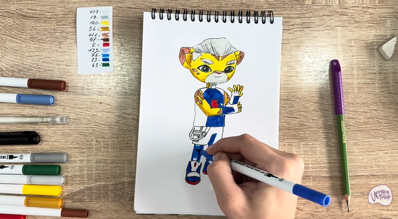 Рисуем Стар Нави из "Джи-Джи Бонд"