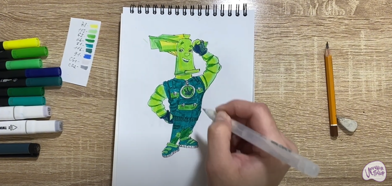 Рисуем Папус из "Фиксики"