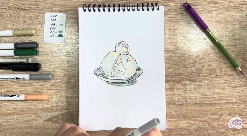 Рисуем Сыр Буратта