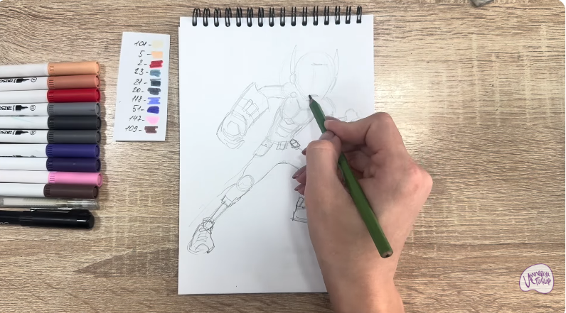 Рисуем Хиро Хамада из "Город Героев"