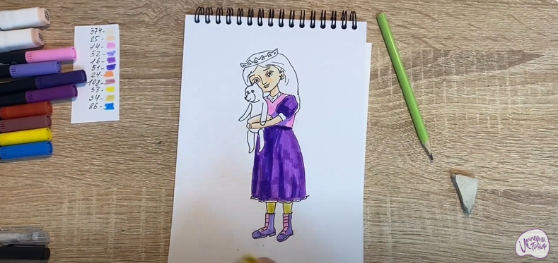 Рисуем Соня из "Царевны"