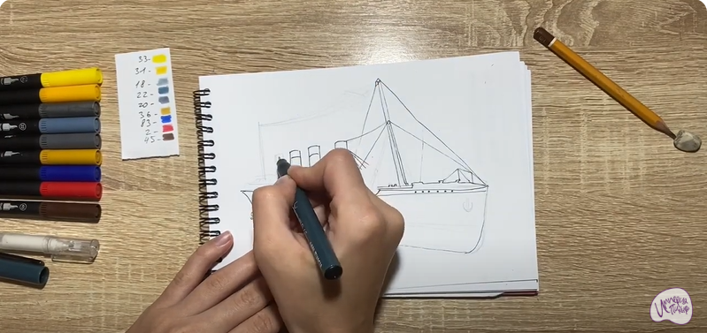 Рисуем Титаник