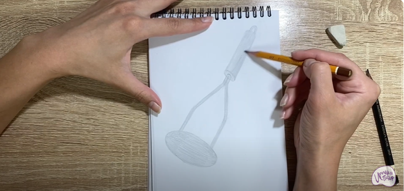Рисуем Пресс для картофеля