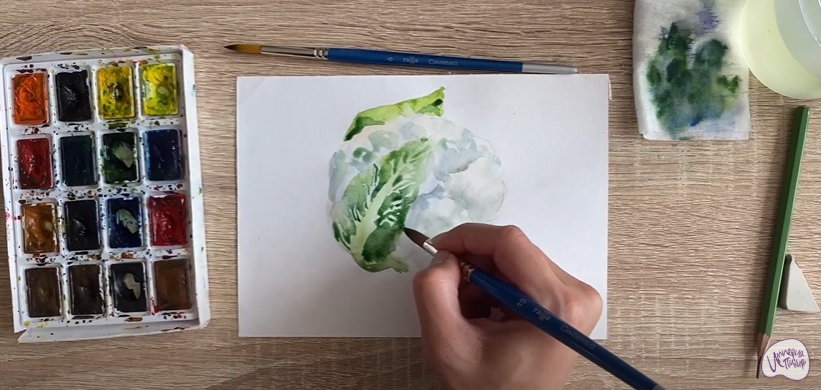 Рисуем Цветная капуста