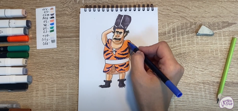 Рисуем Утёс из мультфильма "Маракуда"