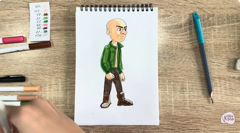 Рисуем Вик из "Побег из будущего"