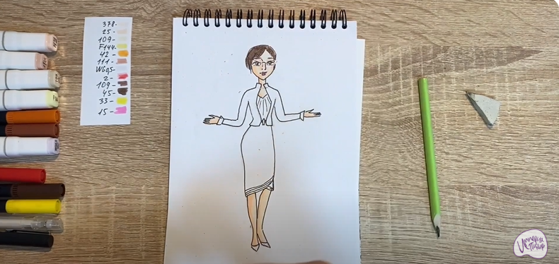 Рисуем Марлен из "Царевны"