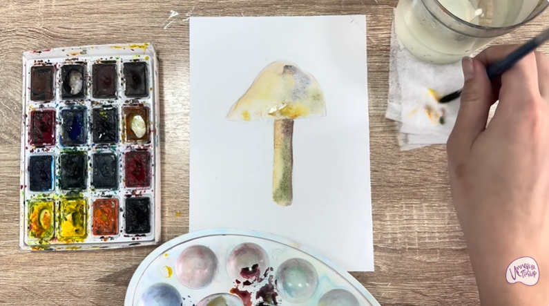 Рисуем Колпак кольчатый