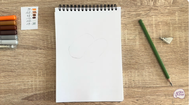 Рисуем Пирожное Картошка