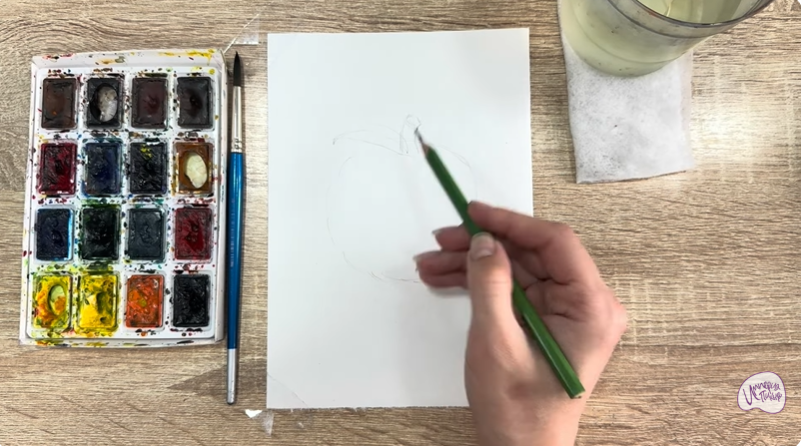 Рисуем Сахарное яблоко