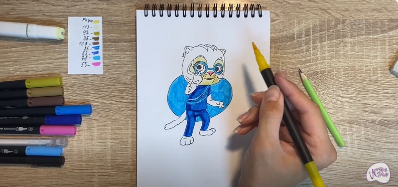 Рисуем Бао из "Супер Мяу"