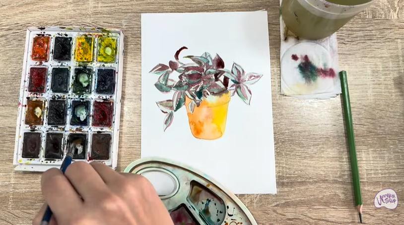 Рисуем Традесканция