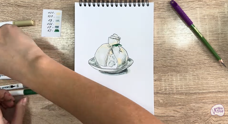 Рисуем Сыр Буратта