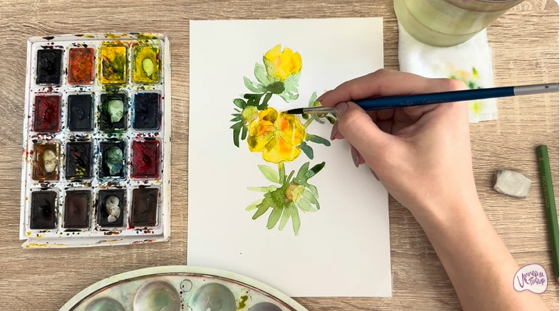 Рисуем Лапчатка