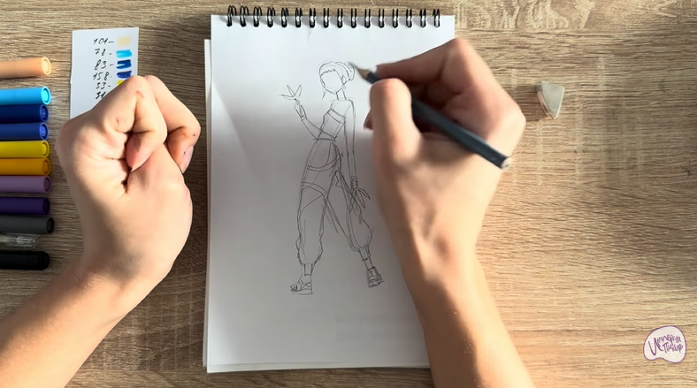 Рисуем Зои из "Кейпоп"