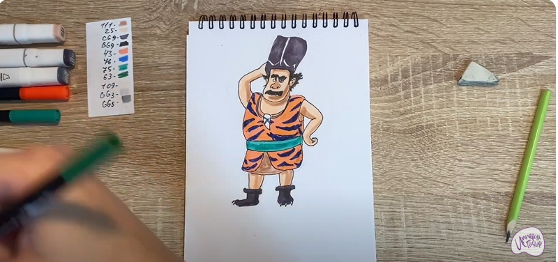 Рисуем Утёс из мультфильма "Маракуда"
