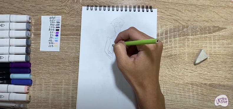 Рисуем Кощей Кощеевич из "Царевны"