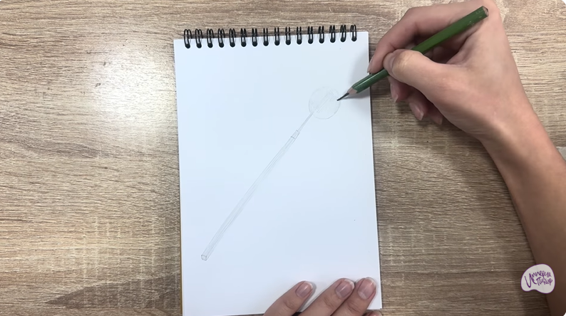 Рисуем Стоматологическое зеркало