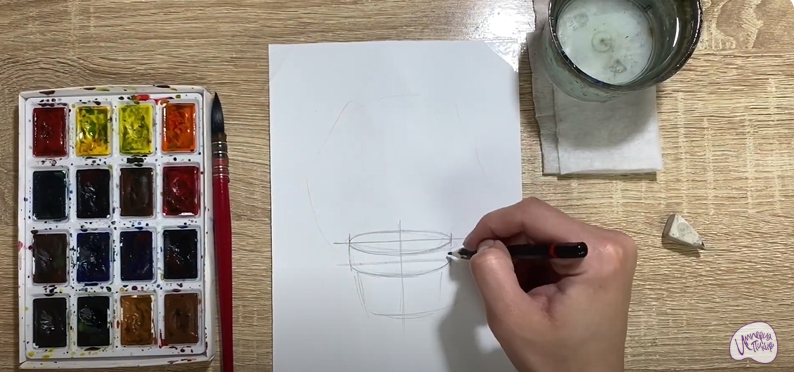 Рисуем Каланхоэ